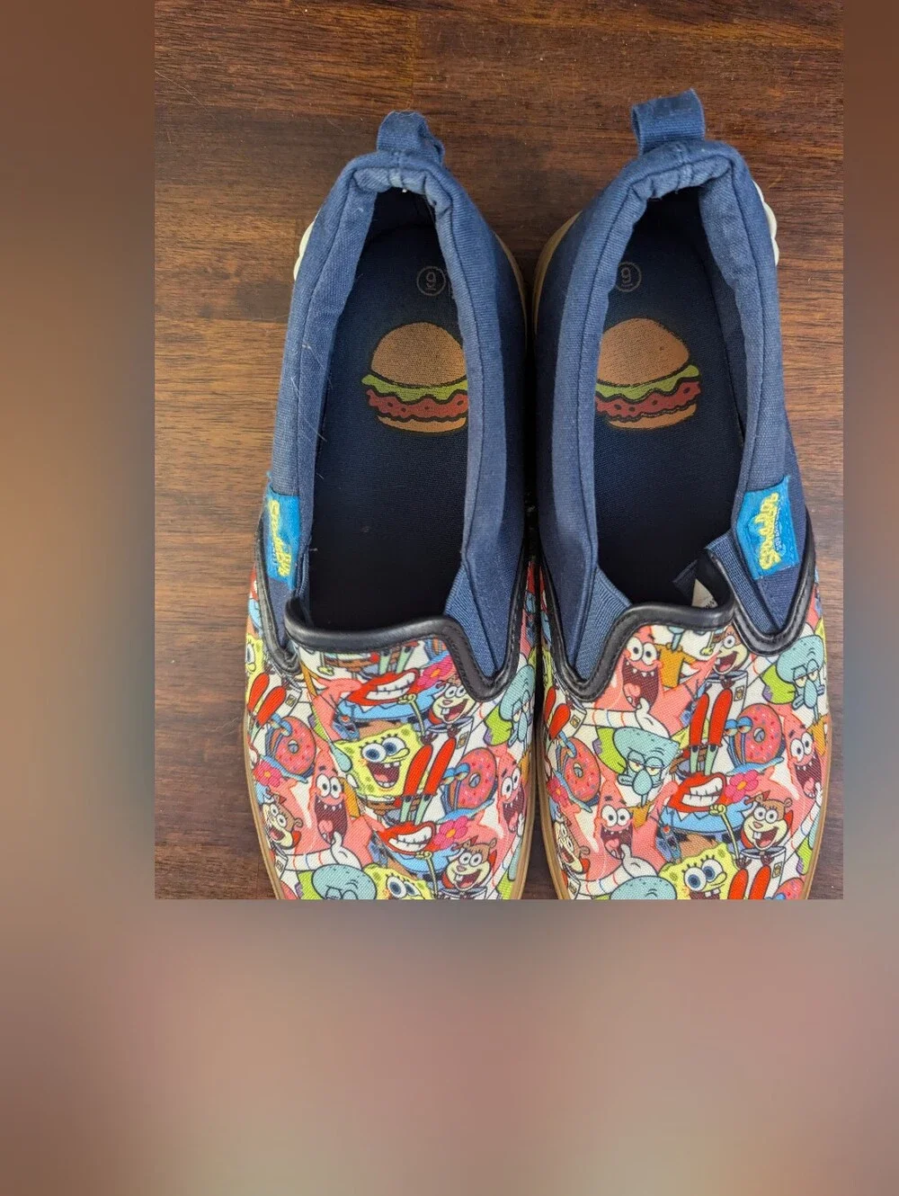 Ground Up SpongeBob Slip On Shoes Men's Size 9